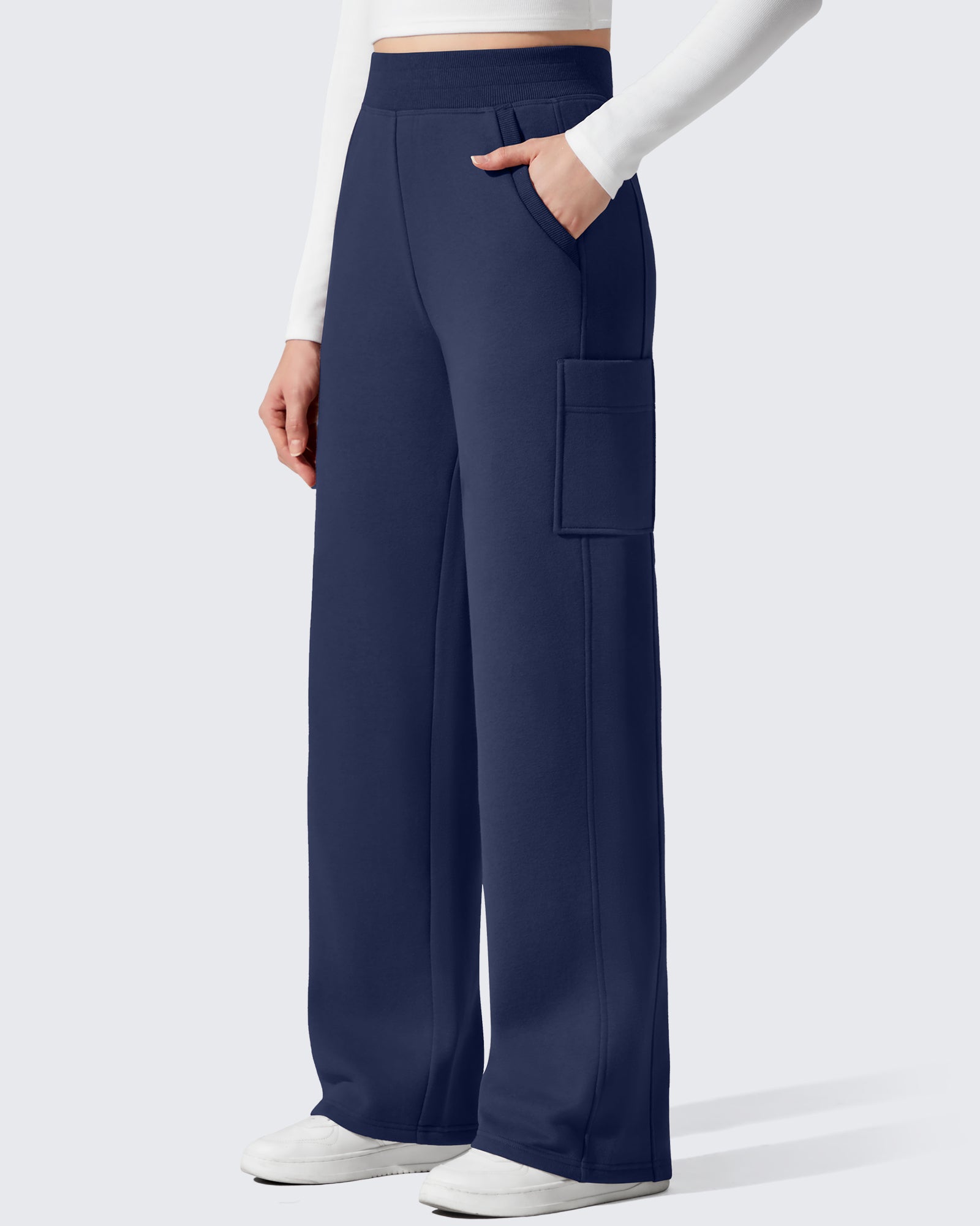 G4Free - Flurrylux Cargo Fleece Lined Thermal Wide Leg Trousers -GF25J731AA-S-GF25J732AA-S-GF25J733AA-S-GF25J731AB-M-GF25J732AB-M