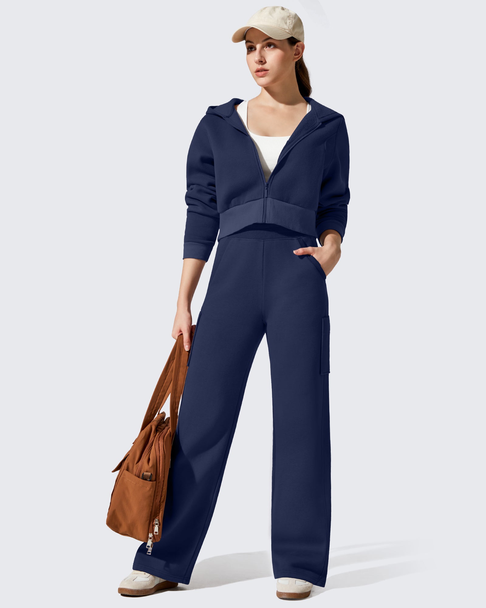 G4Free - Flurrylux Cargo Fleece Lined Thermal Wide Leg Trousers -GF25J731AA-S-GF25J732AA-S-GF25J733AA-S-GF25J731AB-M-GF25J732AB-M