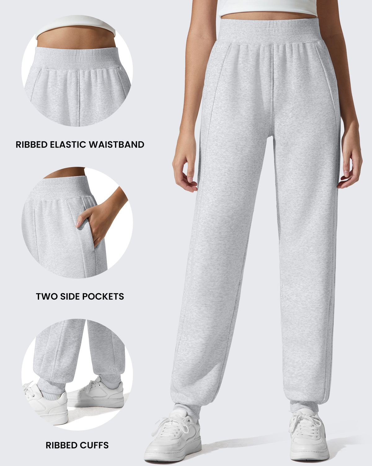 G4Free - Flurrylux Cotton Fleece Lined Tapered Leg Joggers -GF25D660AA-S-GF25D661AA-S-GF25D662AA-S-GF25D660AB-M-GF25D661AB-M