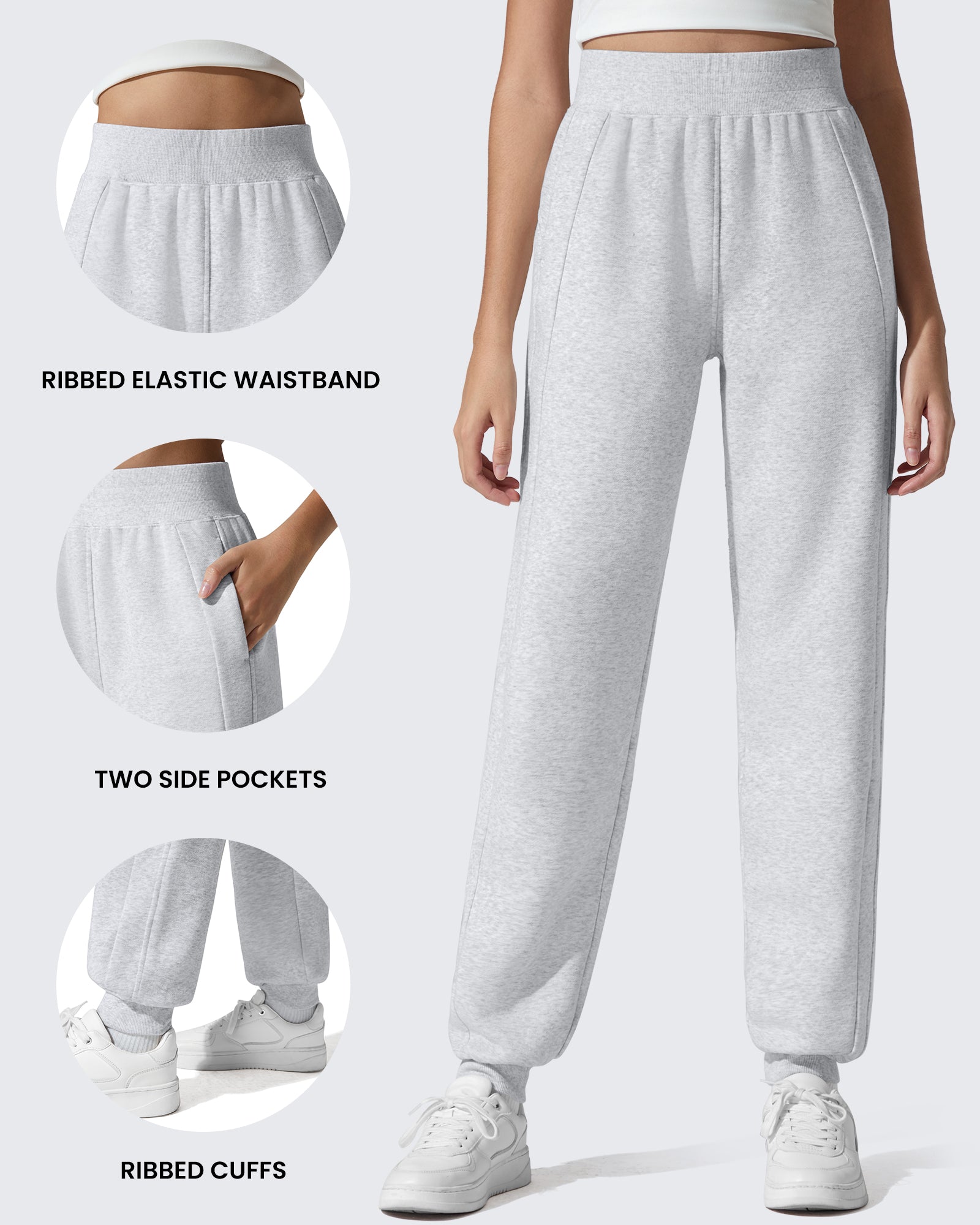 G4Free - Flurrylux Cotton Fleece Lined Tapered Leg Joggers -GF25D660AA-S-GF25D661AA-S-GF25D662AA-S-GF25D660AB-M-GF25D661AB-M