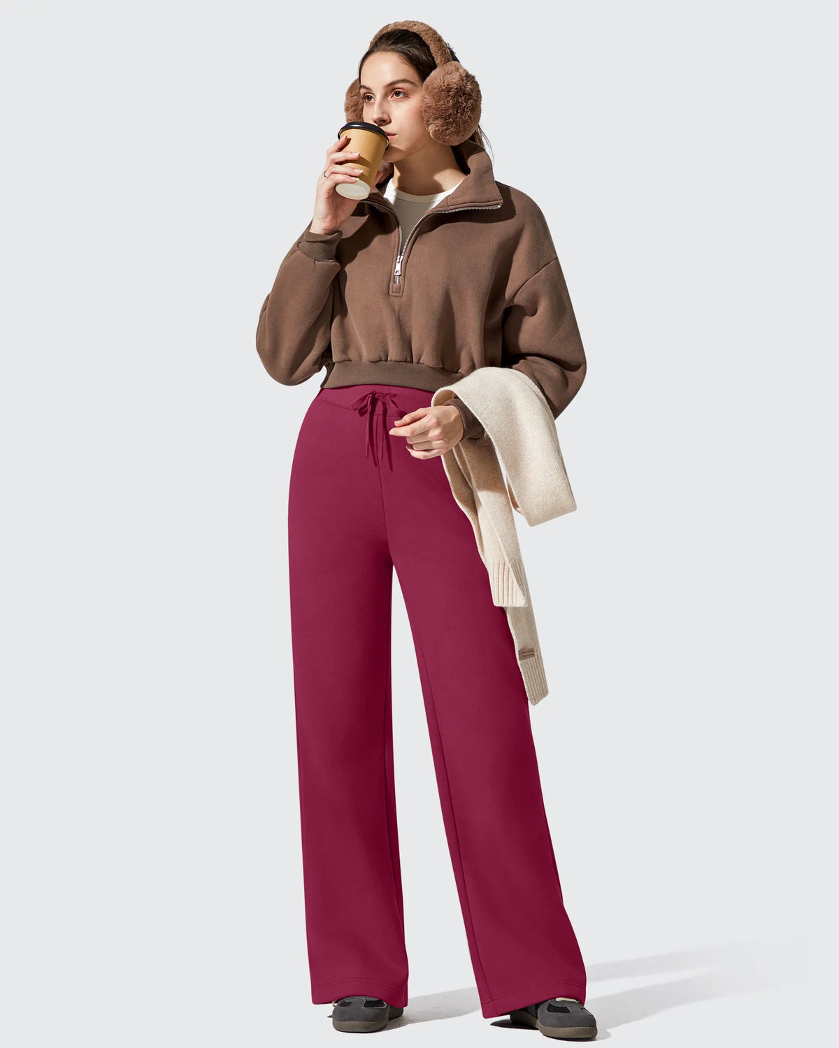 G4Free - Flurrylux Fleece Lined Drawstring Cotton Thermal Pants -GF25J707AF-XS-GF25J708AF-XS-GF25J709AF-XS-GF25J707AA-S-GF25J708AA-S