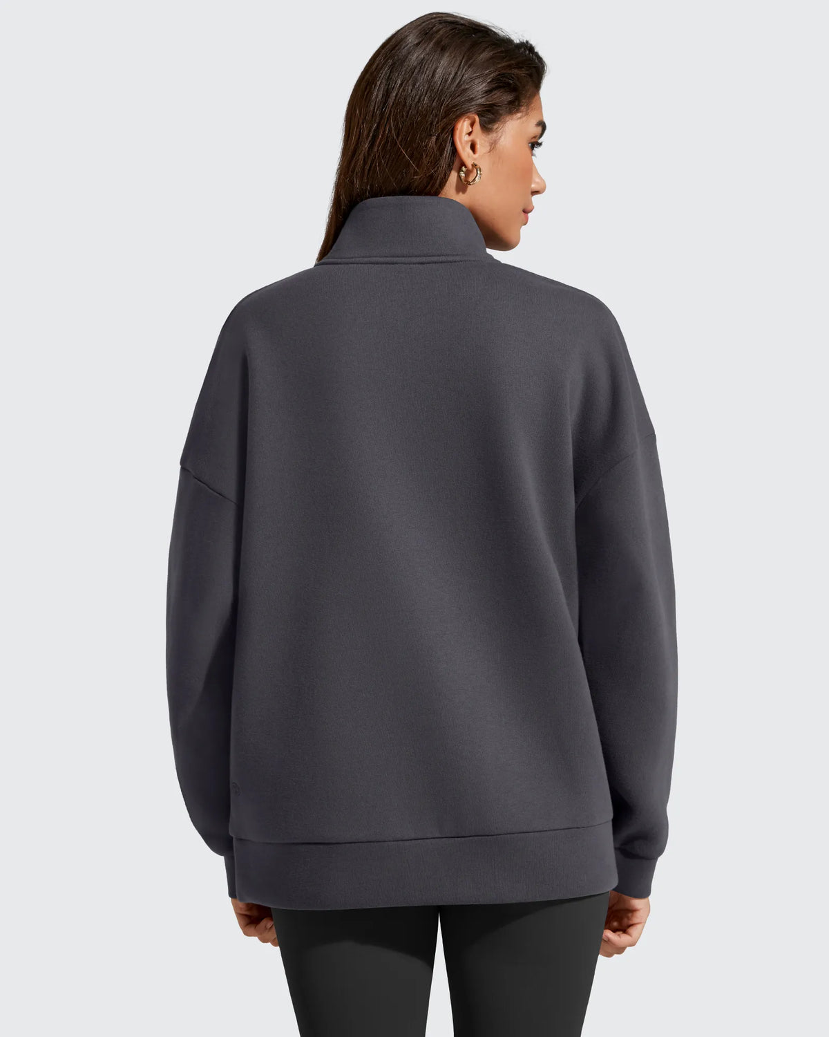 G4Free - Flurrylux Fleece Lined Half Zip Oversized Sweatshirts -GF25F758AA-S-GF25F758AB-M-GF25F758AC-L-GF25F758AD-XL-GF25F758AE-XXL