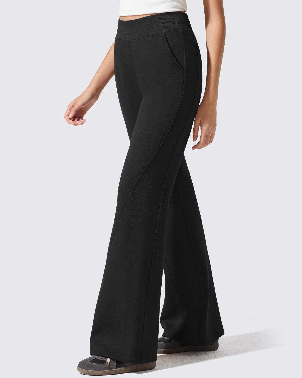 G4Free - Flurrylux Fleece Lined Loose Flare Sweatpants -GF25A602AF-XS-GF25A603AF-XS-GF25A604AF-XS-GF25A602AA-S-GF25A603AA-S