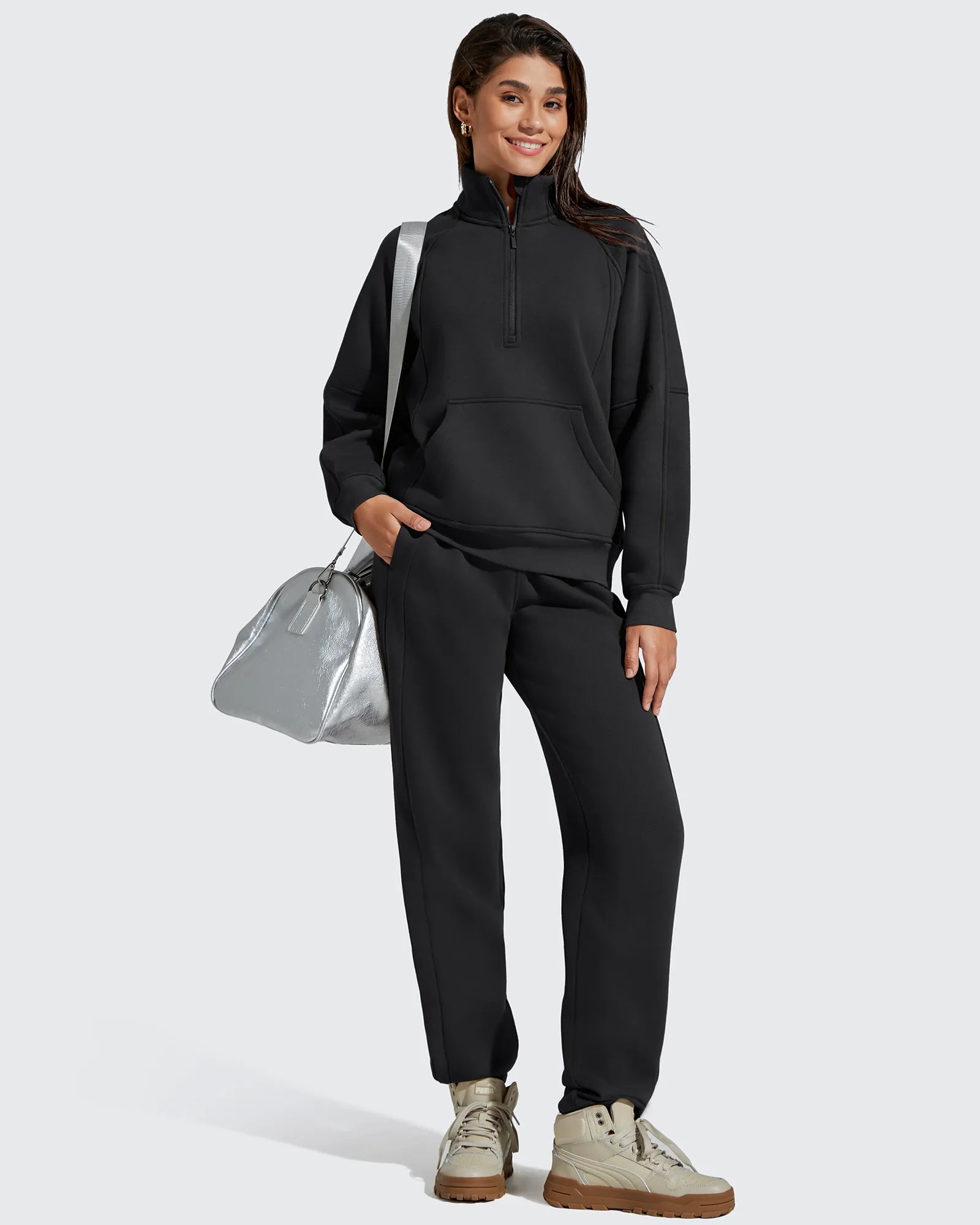 G4Free - Flurrylux Half Zip Mock Neck Cotton Fleece Pullover -GF25F656AA-S-GF25F656AB-M-GF25F656AC-L-GF25F656AD-XL-GF25F656AE-XXL