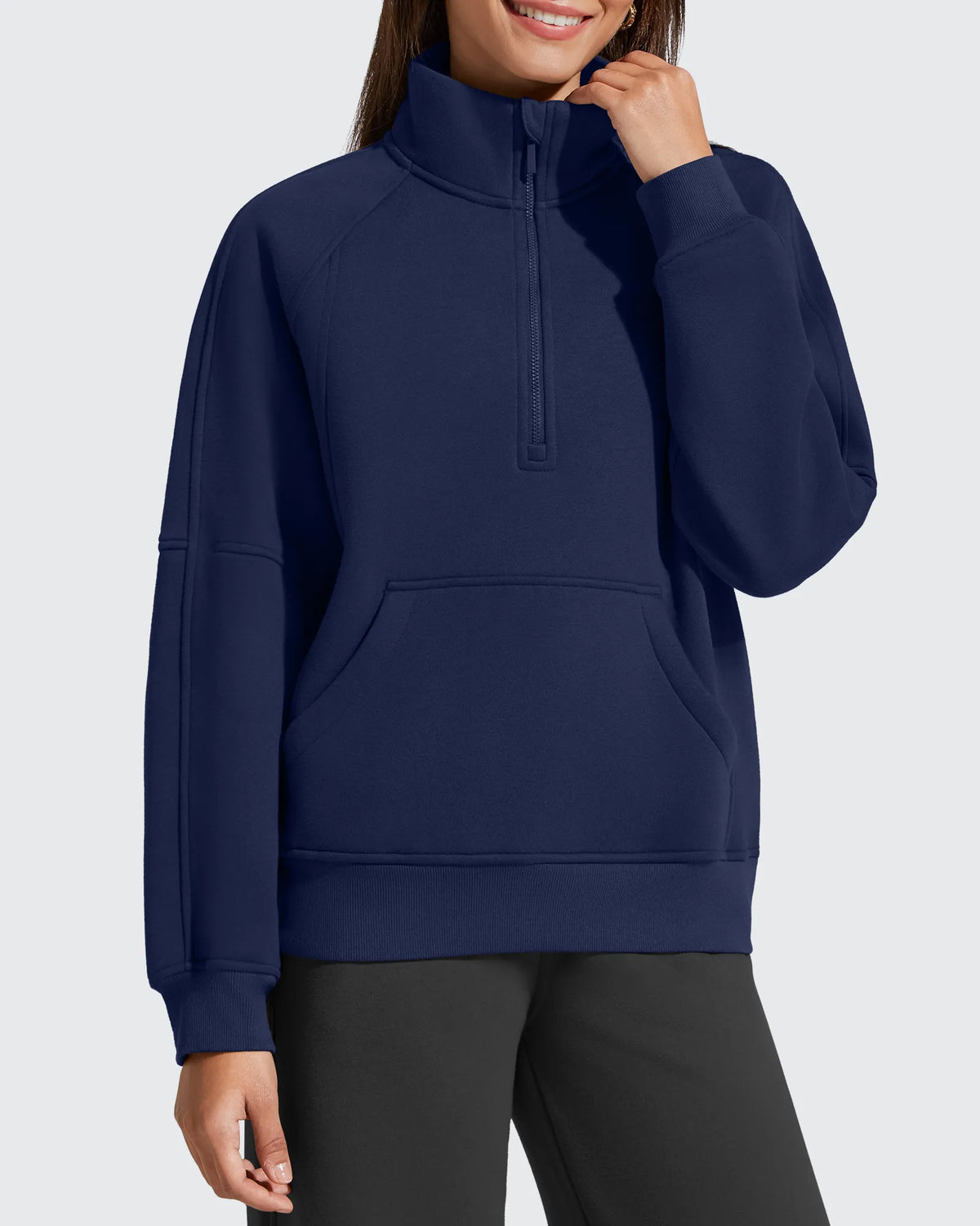 G4Free - Flurrylux Half Zip Mock Neck Cotton Fleece Pullover -GF25F656AA-S-GF25F656AB-M-GF25F656AC-L-GF25F656AD-XL-GF25F656AE-XXL