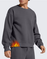G4Free - Flurrylux Men's Cotton Fleece Lined Crewneck Pullover -GF25FM680AF-XS-GF25FM680AA-S-GF25FM680AB-M-GF25FM680AC-L-GF25FM680AD-XL