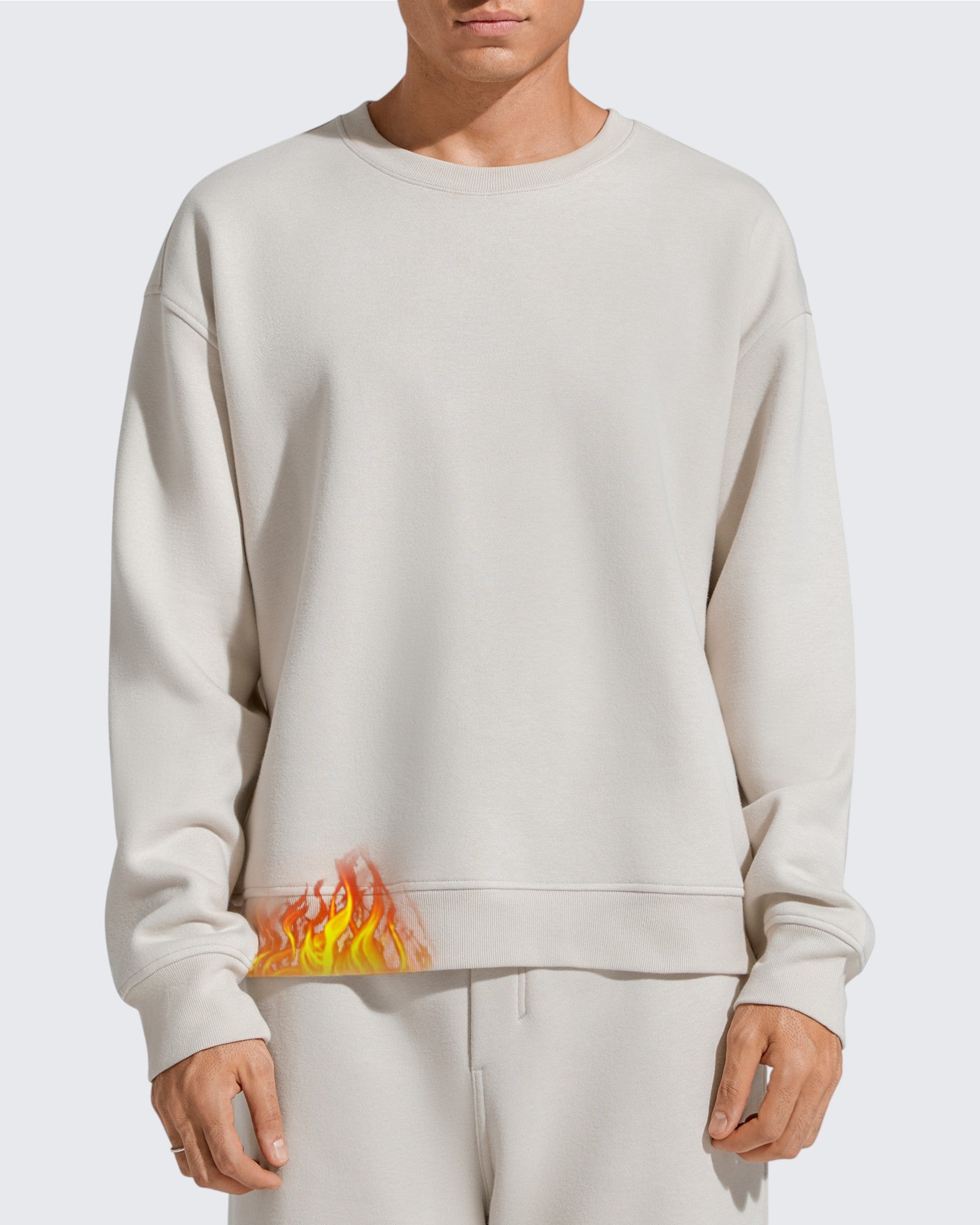 G4Free - Flurrylux Men's Cotton Fleece Lined Crewneck Pullover -GF25FM680AF-XS-GF25FM680AA-S-GF25FM680AB-M-GF25FM680AC-L-GF25FM680AD-XL