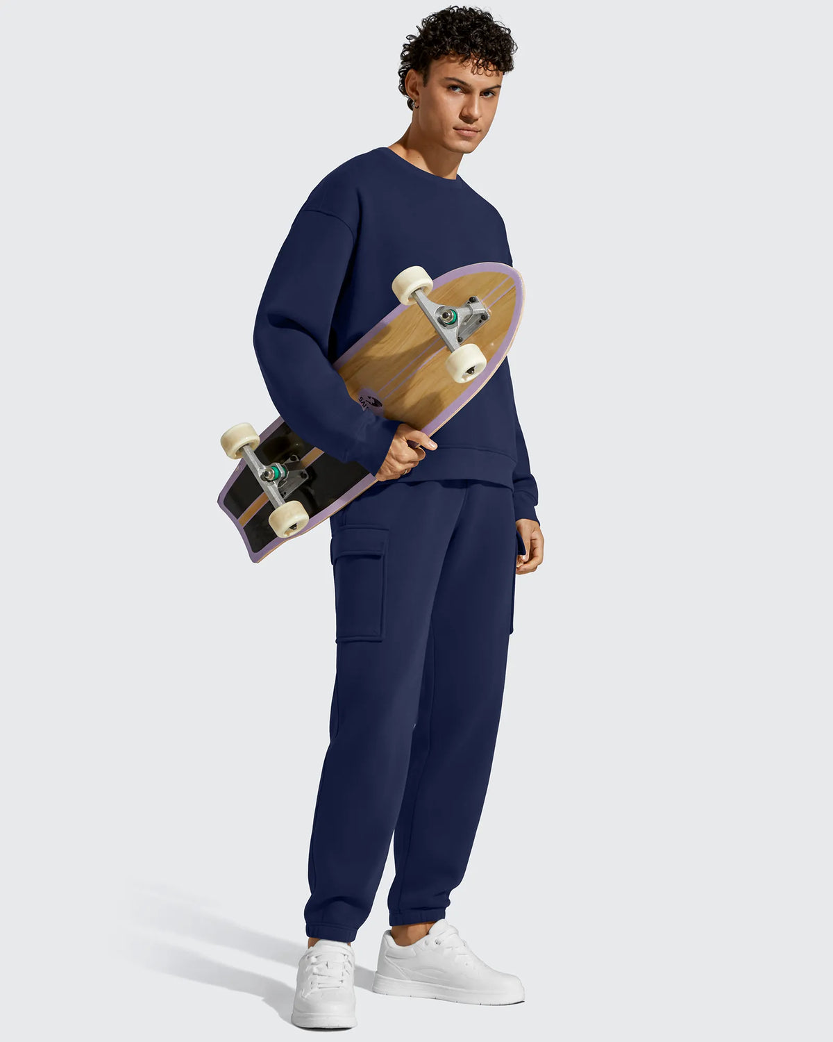 G4Free - Flurrylux Men's Cotton Fleece-Lined  Drawstring Cargo Pants -GF25DM689BA-S-GF25DM690BA-S-GF25DM689BB-M-GF25DM690BB-M-GF25DM689BC-L