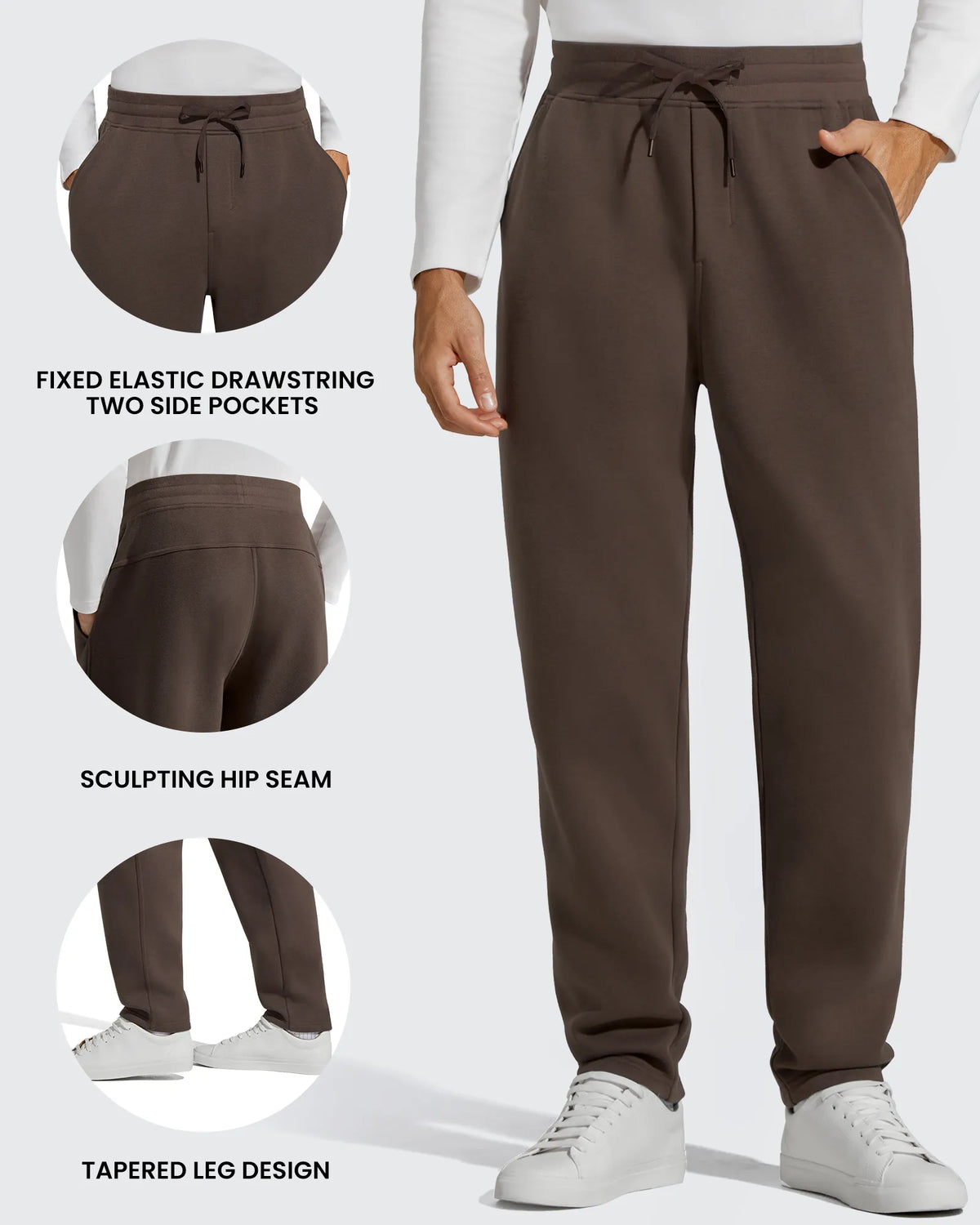 G4Free - Flurrylux Men's Fleece-Lined Drawstring Cotton Straight Leg Pants -GF25DM687DA-S-GF25DM688DA-S-GF25DM687DB-M-GF25DM688DB-M-GF25DM687DC-L