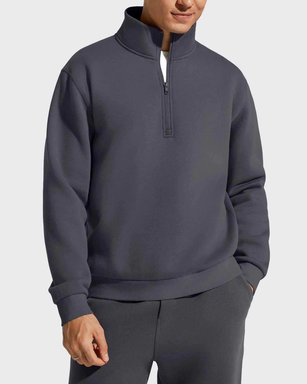 G4Free - Flurrylux Men's Fleece Lined Half Zip Pullover Hoodies -GF25FM740AA-S-GF25FM740AB-M-GF25FM740AC-L-GF25FM740AD-XL-GF25FM740AE-XXL