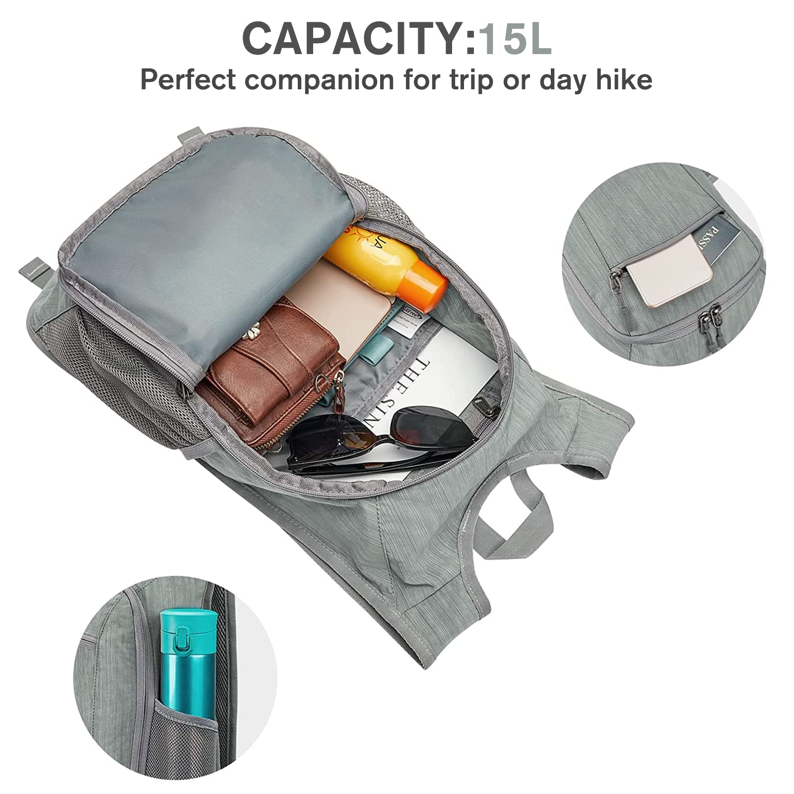 G4Free - G4Free 10L/15L Lightweight Hiking Backpack -TN22B044A-TN23B214A-TN24B381A-TN22B044D-TN23B214D