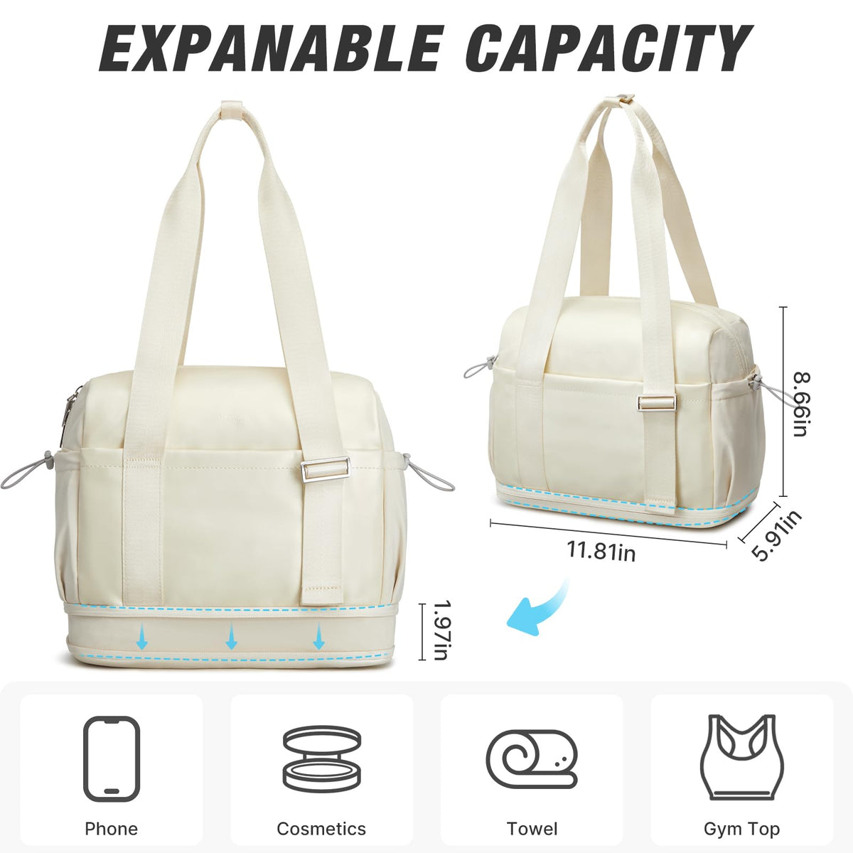G4Free - G4Free 10L Mini Gym Bag with Wet Pocket Lightweight -TN24B482A-TN24B482B-TN24B482C