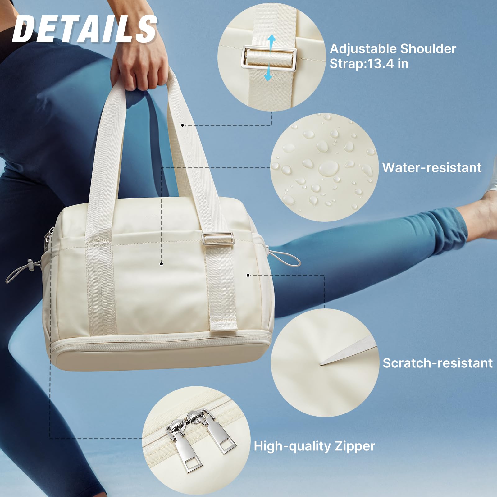 G4Free - G4Free 10L Mini Gym Bag with Wet Pocket Lightweight -TN24B482A-TN24B482B-TN24B482C