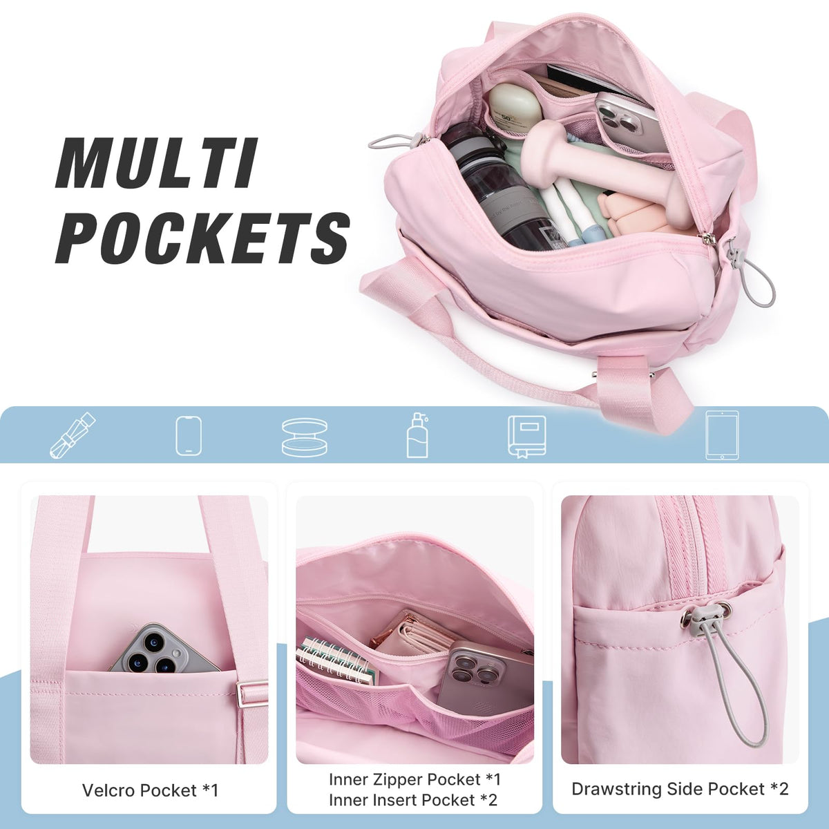 G4Free - G4Free 10L Mini Gym Bag with Wet Pocket Lightweight -TN24B482A-TN24B482B-TN24B482C