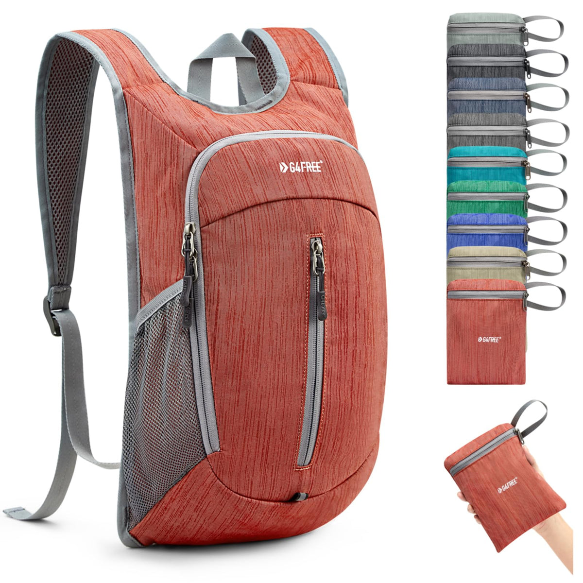 G4Free - G4Free 10L Small Travel Hiking Daypack -TN22B157E-TN22B157A-TN22B157G-TN22B157B-TN22B157J