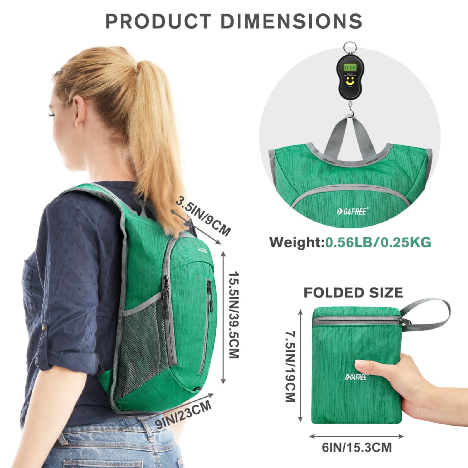 G4Free - G4Free 10L Small Travel Hiking Daypack -TN22B157E-TN22B157A-TN22B157G-TN22B157B-TN22B157J