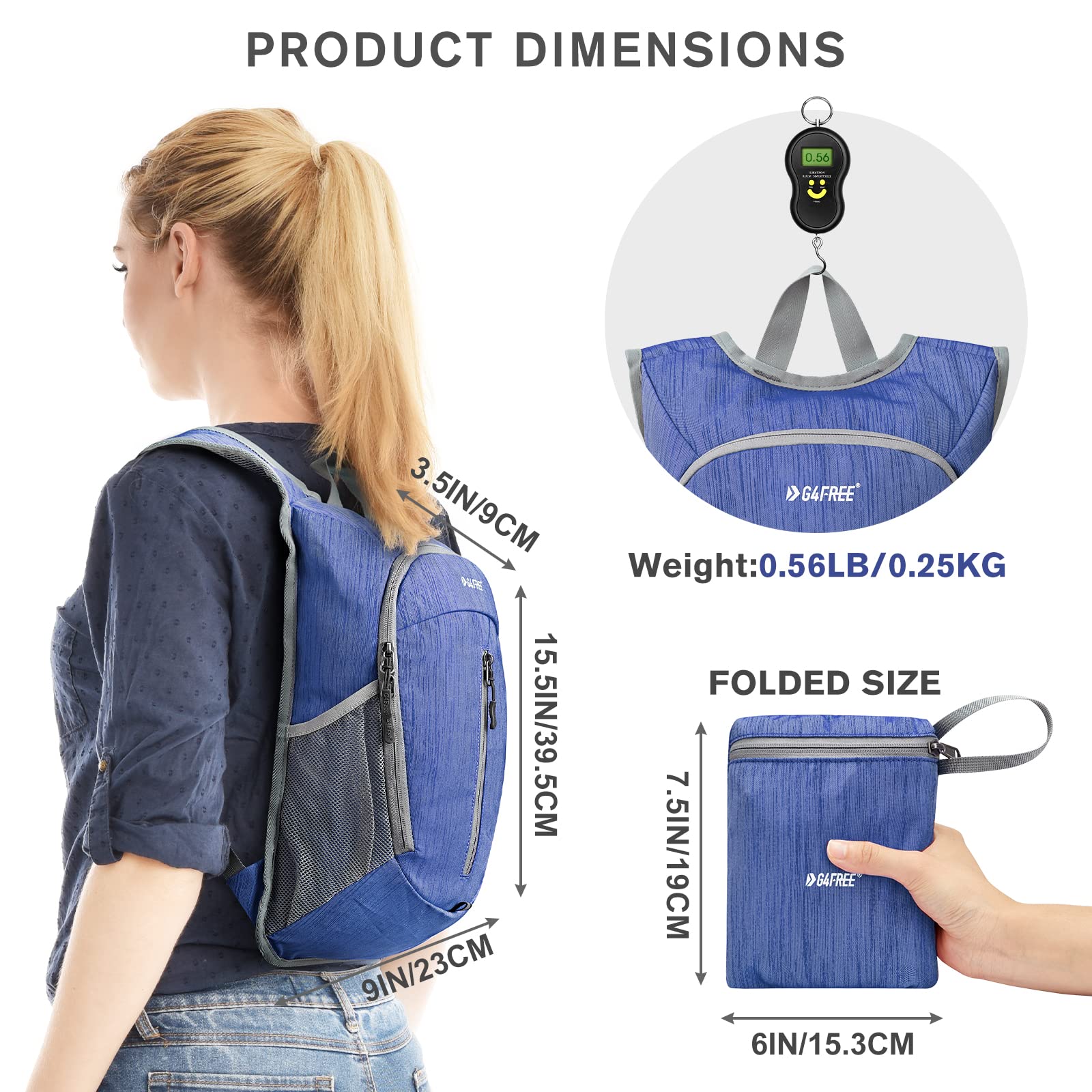 G4Free - G4Free 10L Small Travel Hiking Daypack -TN22B157E-TN22B157A-TN22B157G-TN22B157B-TN22B157J