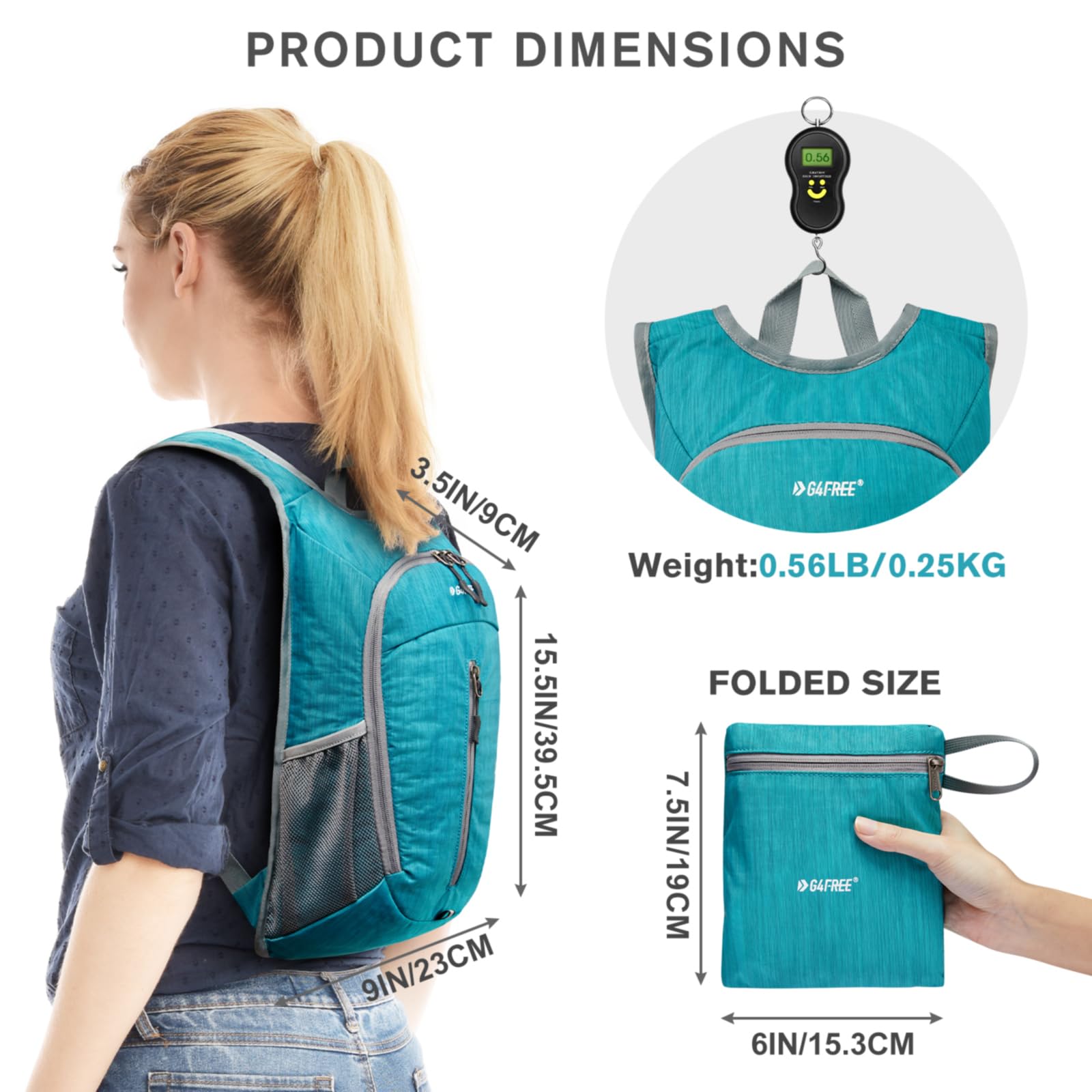 G4Free - G4Free 10L Small Travel Hiking Daypack -TN22B157E-TN22B157A-TN22B157G-TN22B157B-TN22B157J