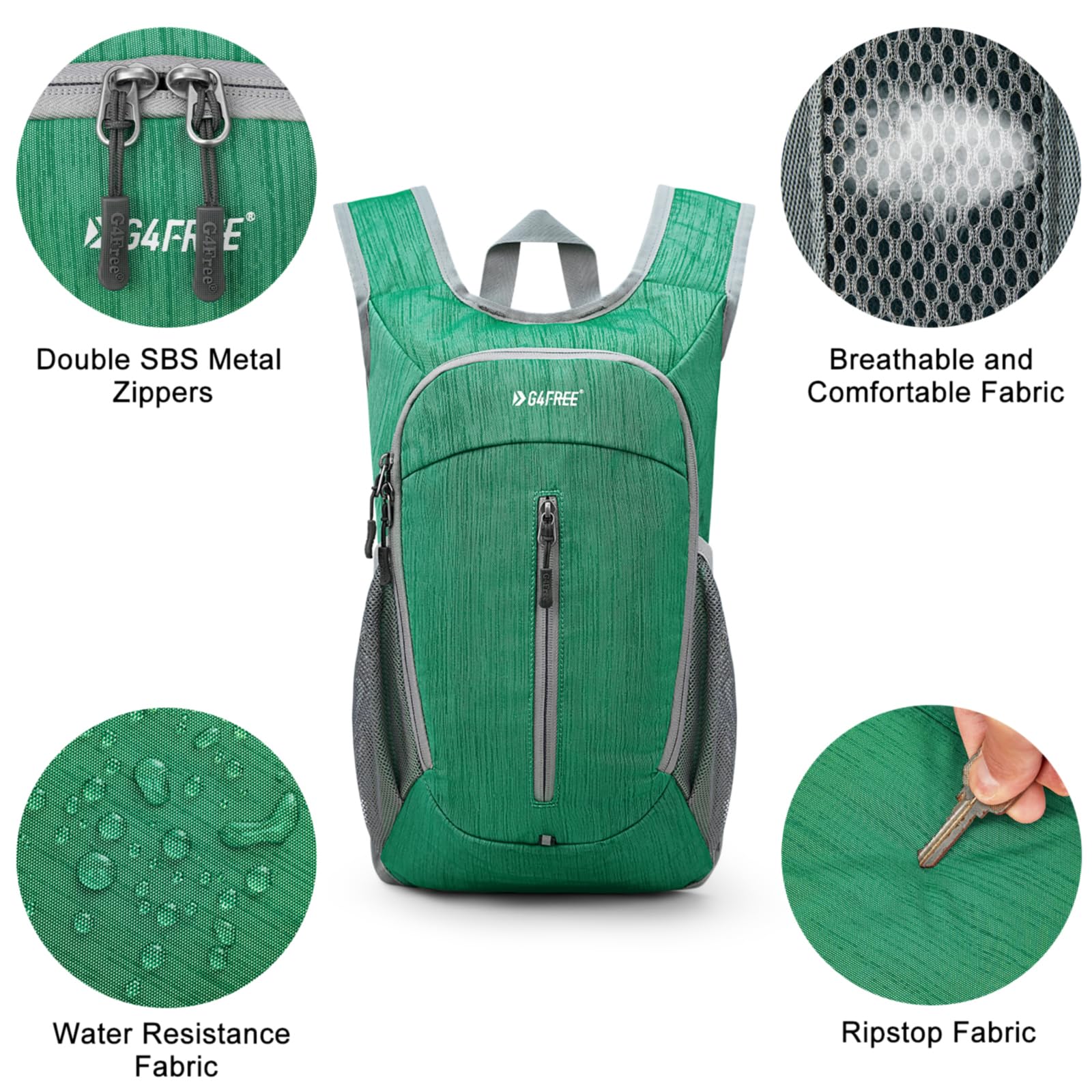 G4Free - G4Free 10L Small Travel Hiking Daypack -TN22B157E-TN22B157A-TN22B157G-TN22B157B-TN22B157J