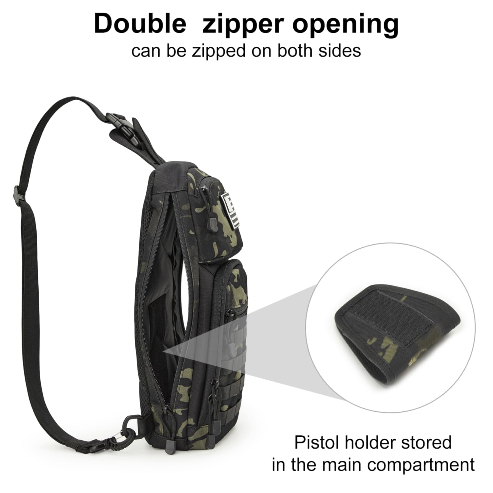 G4Free - G4Free 10L Tactical EDC Sling Bag -TN23B216B-TN23B216D-TN23B216C-TN23B216A