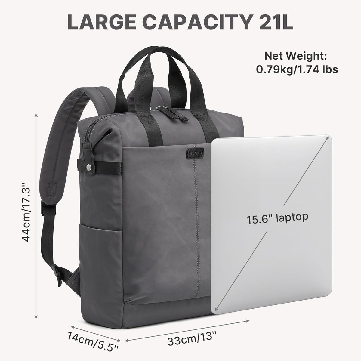 G4Free - G4Free 15.6" Laptop Backpack for Men Women -TN25B602B-TN25B602C-TN25B602A