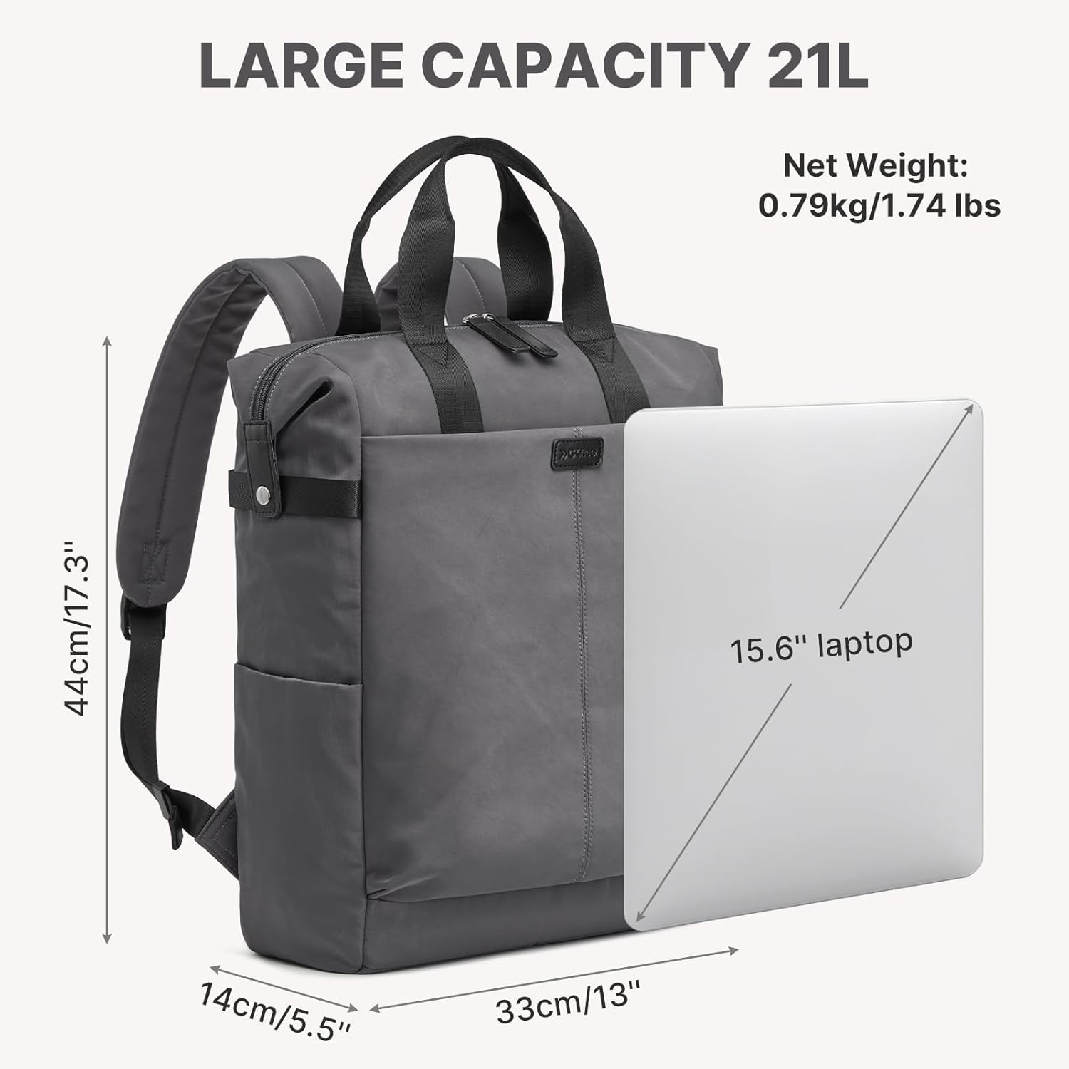 G4Free - G4Free 15.6" Laptop Backpack for Men Women -TN25B602B-TN25B602C-TN25B602A