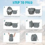 G4Free - G4Free 25L Packable Hiking Backpack with Thickened Back Panel -TN25B507A-TN25B507B-TN25B507C