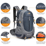 G4Free - G4Free 35L Outdoor Sports Travel Daypack with Rain Cover -D02V647A-D02V647C-D02V647D-D02V647F-D02V647B