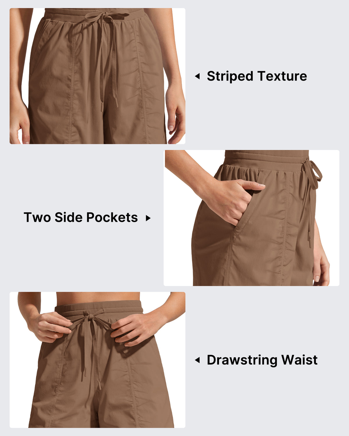 G4Free - G4Free 4" High Waisted Workout Shorts with Pockets -GF26E847A001A-S-GF26E847A001B-M-GF26E847A001C-L-GF26E847A001D-XL-GF26E847A001E-XXL