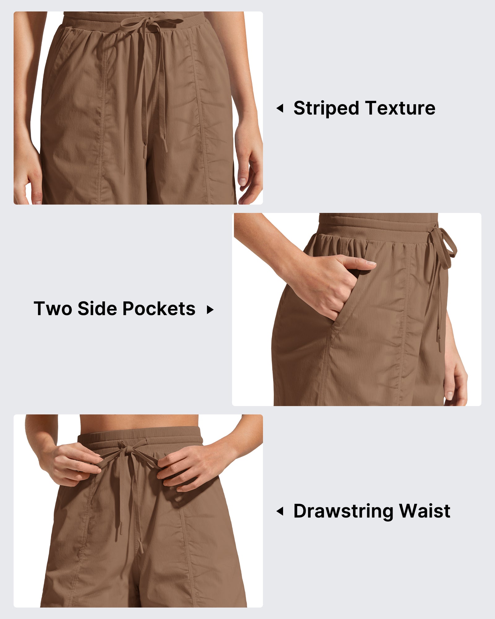 G4Free - G4Free 4" High Waisted Workout Shorts with Pockets -GF26E847A001A-S-GF26E847A001B-M-GF26E847A001C-L-GF26E847A001D-XL-GF26E847A001E-XXL