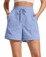 G4Free - G4Free 4" High Waisted Workout Shorts with Pockets -GF26E847A001A-S-GF26E847A001B-M-GF26E847A001C-L-GF26E847A001D-XL-GF26E847A001E-XXL