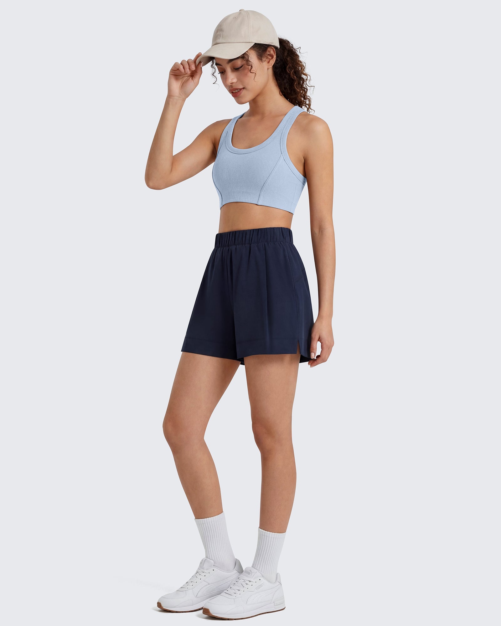 G4Free - G4Free 4" Water Resistant Side Slit Casual Shorts with Pockets -GF26E996A001A-S-GF26E996A001B-M-GF26E996A001C-L-GF26E996A001D-XL-GF26E996A001E-XXL