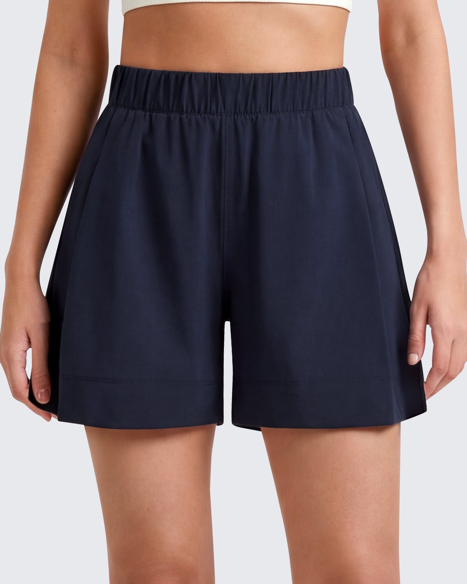G4Free - G4Free 4" Water Resistant Side Slit Casual Shorts with Pockets -GF26E996A001A-S-GF26E996A001B-M-GF26E996A001C-L-GF26E996A001D-XL-GF26E996A001E-XXL