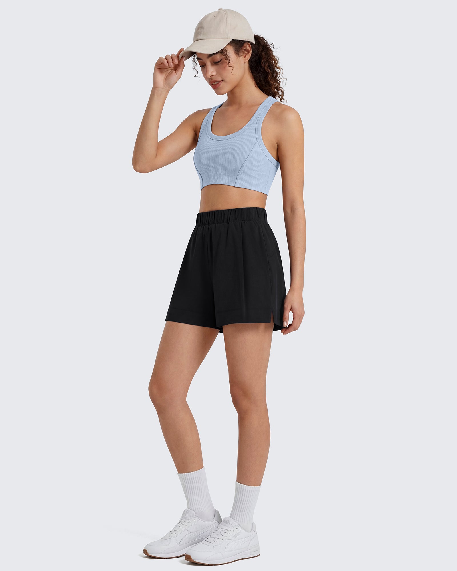 G4Free - G4Free 4" Water Resistant Side Slit Casual Shorts with Pockets -GF26E996A001A-S-GF26E996A001B-M-GF26E996A001C-L-GF26E996A001D-XL-GF26E996A001E-XXL