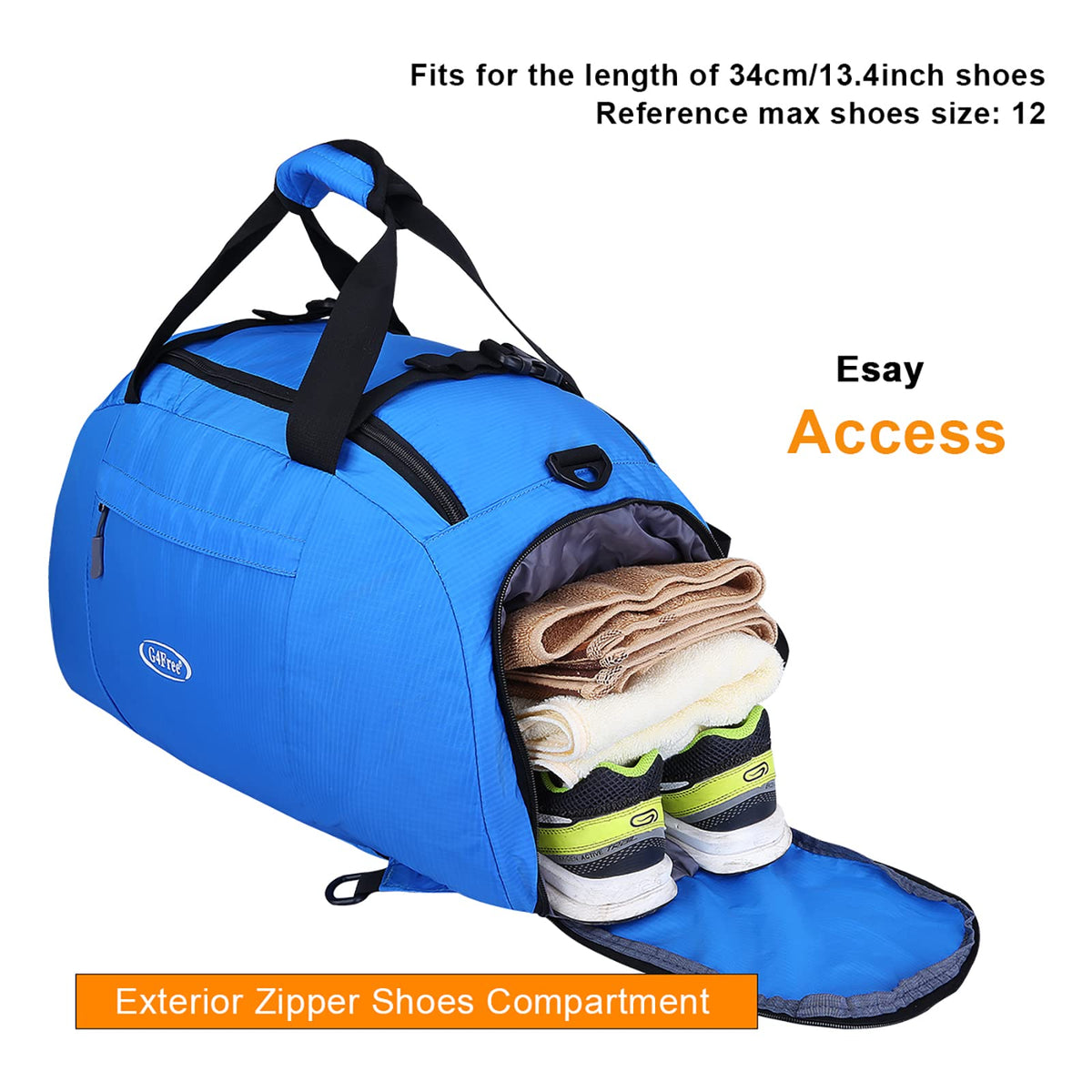 G4Free - G4Free 40L 3-Way Duffle Bag Backpack Gym Bag -D01V084A-D01V084B-D01V084F-D01V084D-D01V084G