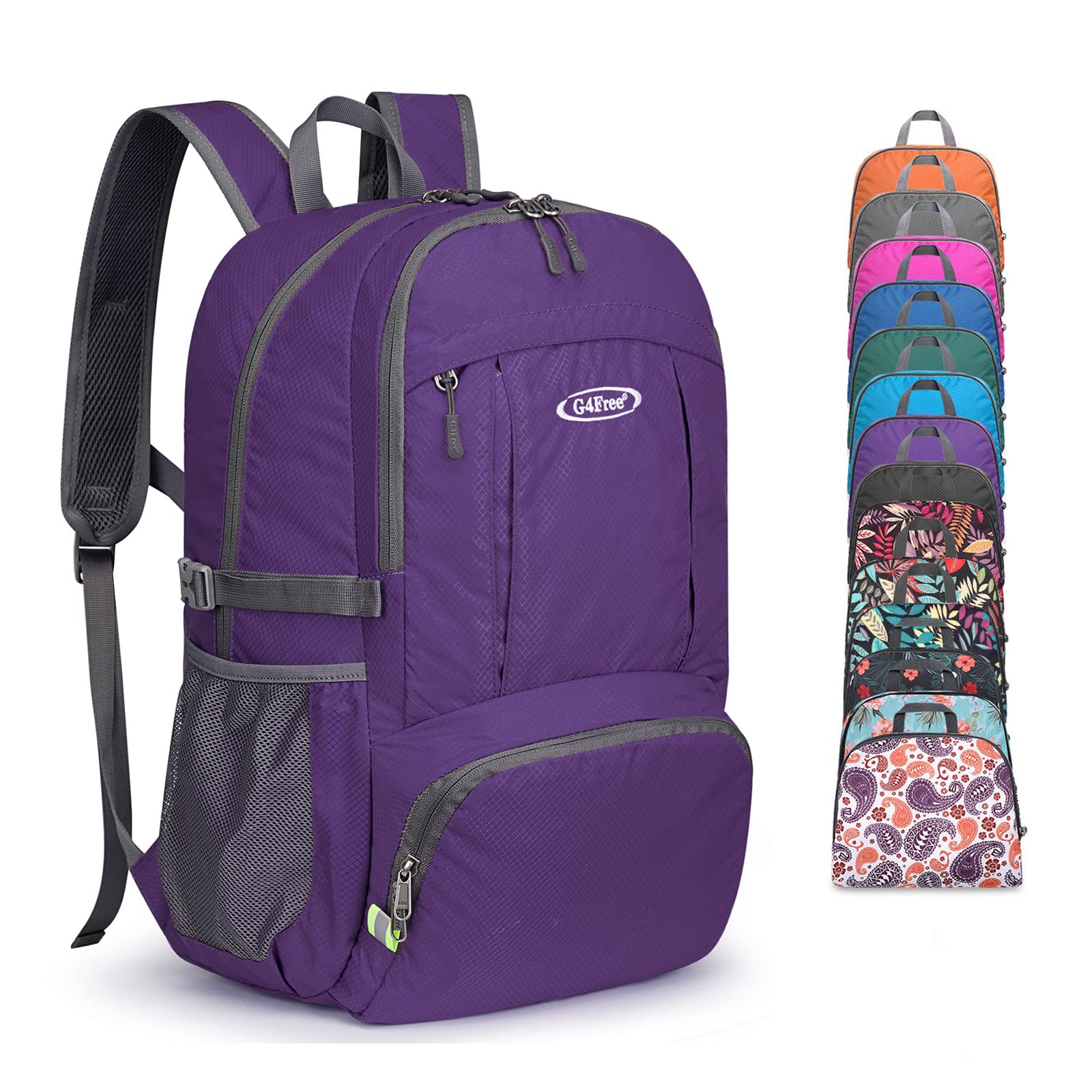 G4Free - G4Free 40L Lightweight Packable Hiking Backpack -D02V707A