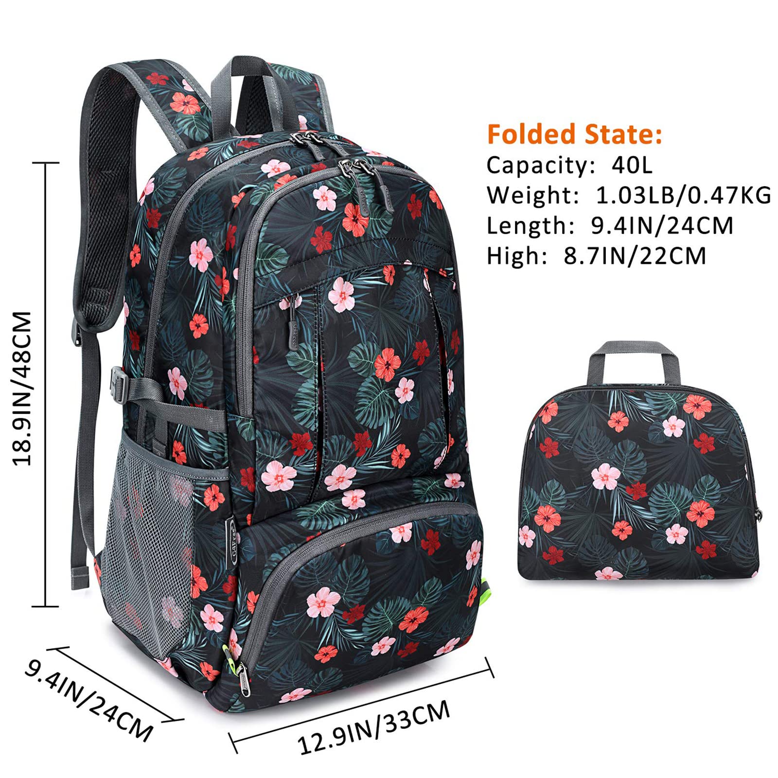 G4Free - G4Free 40L Lightweight Packable Hiking Backpack -D02V707A-D02V707J-D02V707E-D02V707F-D02V707C