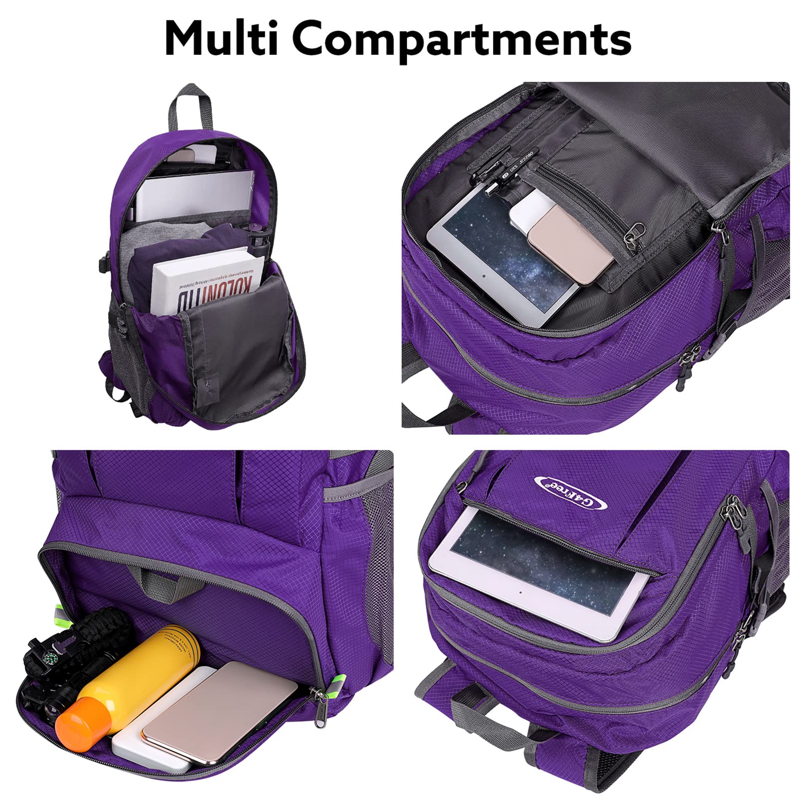 G4Free - G4Free 40L Lightweight Packable Hiking Backpack -D02V707A-D02V707J-D02V707E-D02V707F-D02V707C