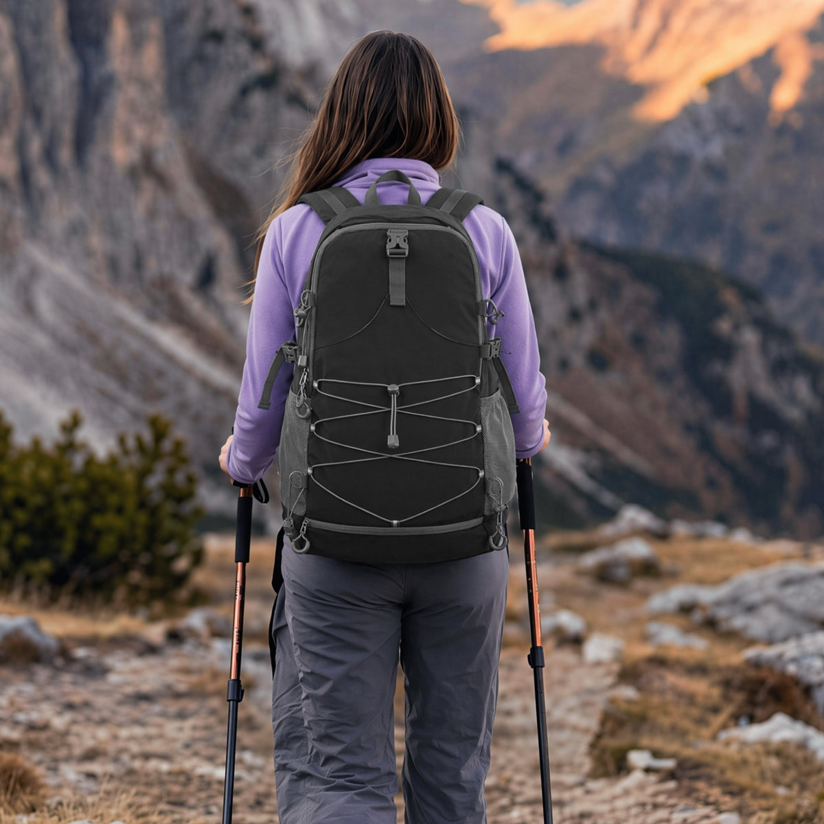 G4Free - G4Free 40L Lightweight Travel Backpack with Rain Cover -TN26B623A-TN26B623B-TN26B623C