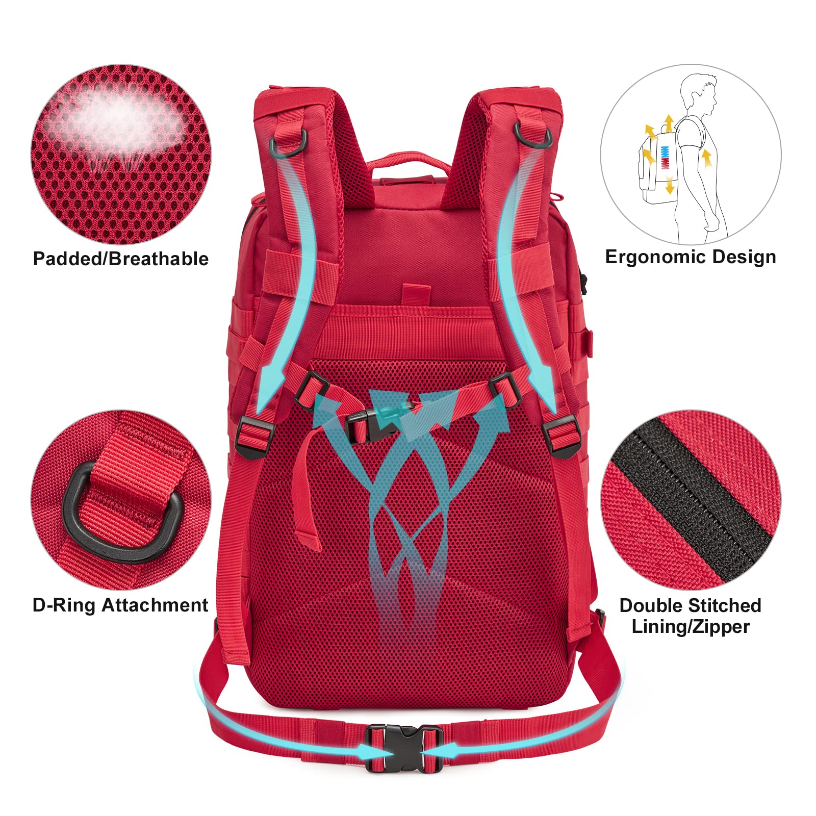 G4Free - G4Free 45L Military Tactical Backpack -D02V667B-D02V667A-D02V667E-D02V667D