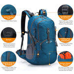 G4Free - G4Free 45L Waterproof Hiking Travel Backpack with Rain Cover -D02V648A-D02V648B-D02V648C-D02V648D