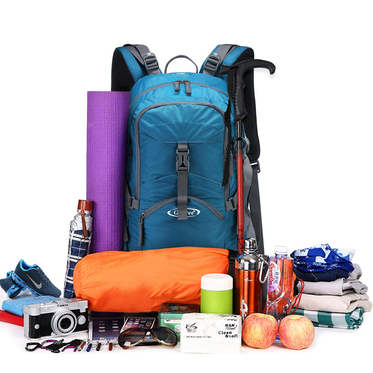 G4Free - G4Free 45L Waterproof Hiking Travel Backpack with Rain Cover -D02V648A-D02V648B-D02V648C-D02V648D