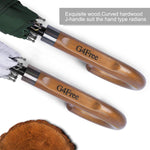 G4Free - G4Free 52/62inch Wooden J Handle Auto Open  Golf Umbrella -D02V552A-D02V657A-D02V552B-D02V657B-D02V552J