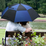 G4Free - G4Free 52/62inch Wooden J Handle Auto Open  Golf Umbrella -D02V552A-D02V657A-D02V552B-D02V657B-D02V552J