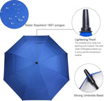 G4Free - G4Free 54/62/68 Inch UV Protection Auto Open Double Canopy Sun Rain Umbrella -D02V686A-D02V682A-D02V558A-D02V686B-D02V682B