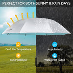 G4Free - G4Free 54/62 Inch Windproof UV Protection Golf Umbrella -TN23A187B-TN23A187A-TN23A187D-TN23A187C