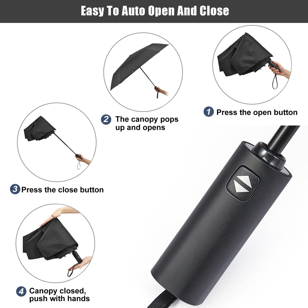 G4Free - G4Free 54 Inch Large Golf Umbrella -TN22A131B-TN22A131C-TN22A131A-TN22A131D