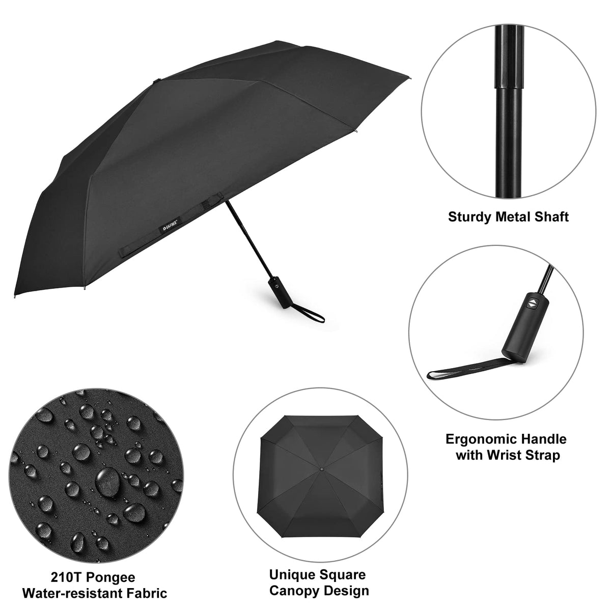 G4Free - G4Free 54 Inch Large Golf Umbrella -TN22A131B-TN22A131C-TN22A131A-TN22A131D