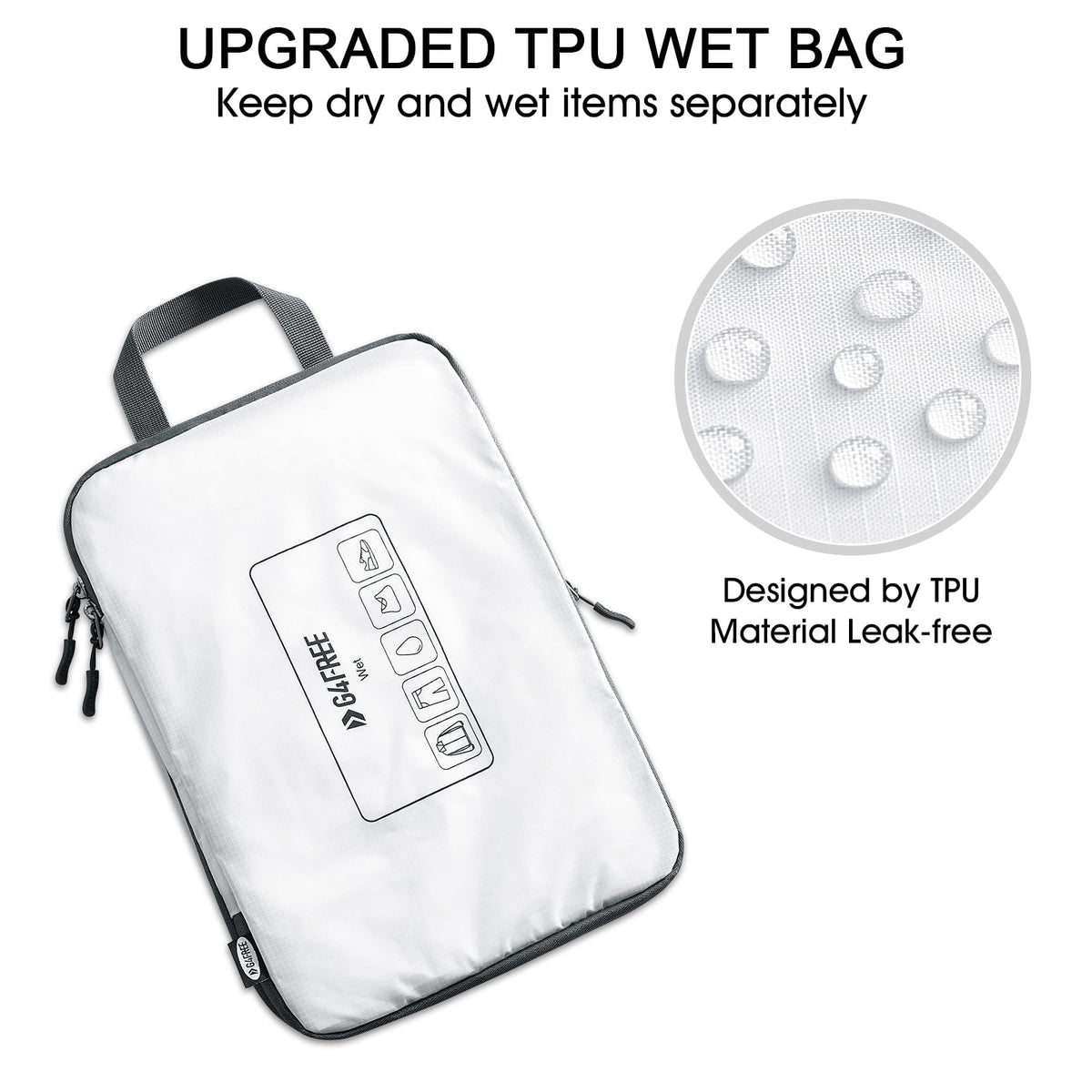 G4Free - G4Free 6 Set Compression Packing Cube -TN23B210A-TN23B210D-TN23B210C-TN23B210B