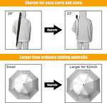 G4Free - G4Free 62 Inch Portable UV Protection Automatic Big Sun Umbrella -D02V737A-D02V737B-D02V737C
